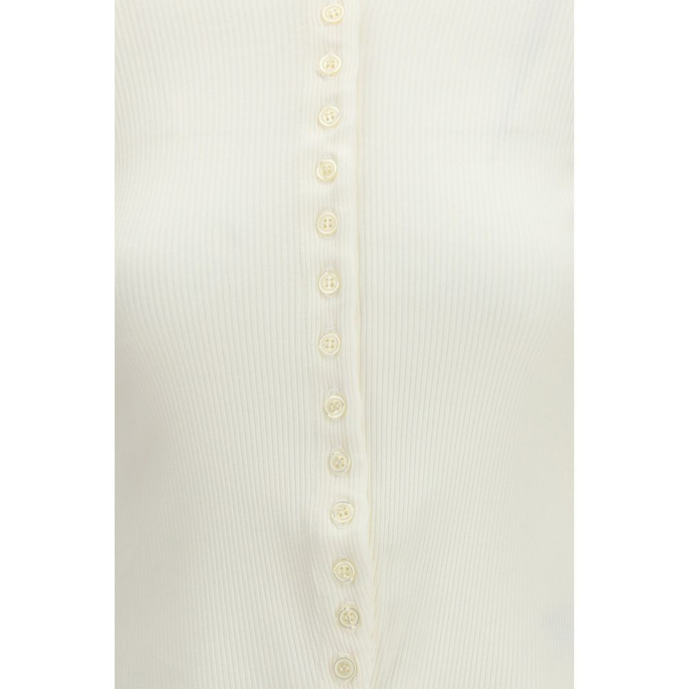 Citizens of Humanity Women's Regular Fit Crew Neck Cotton & Lyocell Cardigan - Natural White