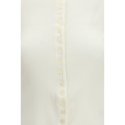 Citizens of Humanity Women's Regular Fit Crew Neck Cotton & Lyocell Cardigan - Natural White