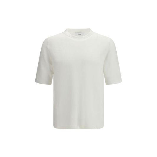 T-Shirt by Lardini for men in linen & cotton white showcases a dramatic silhouette, elegantly detailed with a dramatic and for a truly dramatic finish.