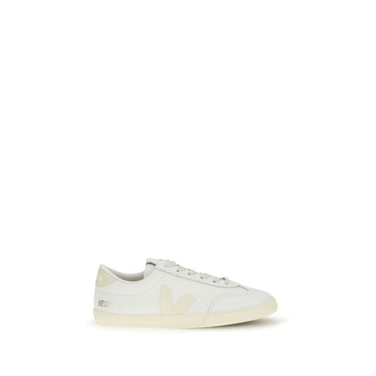 Veja Women's Low Top Bos Taurus Calf Leather Sneakers - Gold White Signature