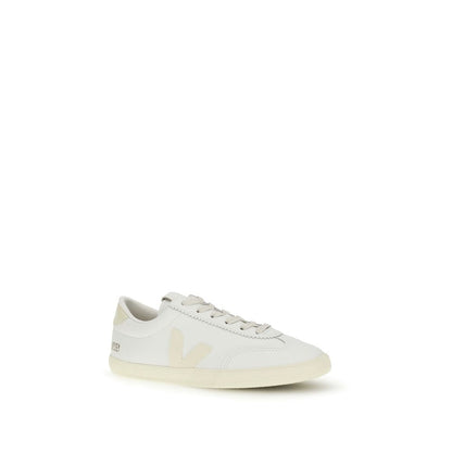 Veja Women's Low Top Bos Taurus Calf Leather Sneakers - Gold White Signature