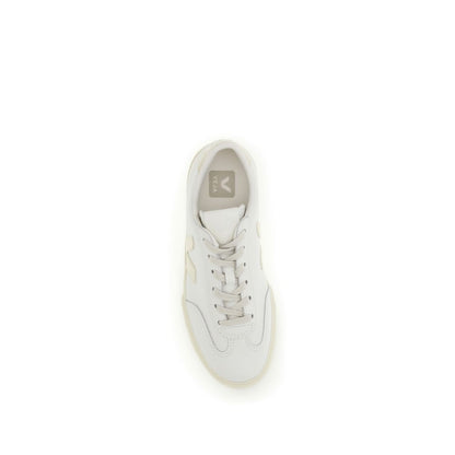 Veja Women's Low Top Bos Taurus Calf Leather Sneakers - Gold White Signature