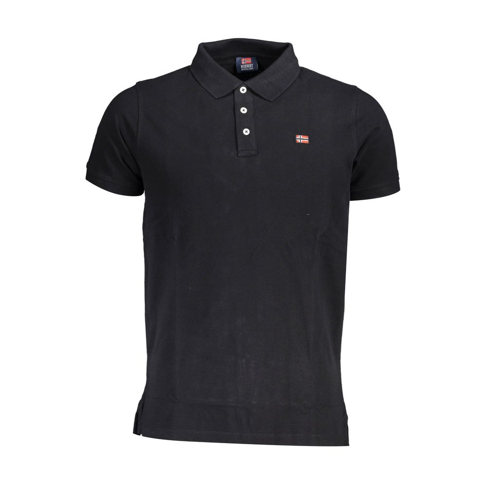 Polo Shirt by Norway 1963 for men in cotton black & green features a eye catching silhouette, showcasing a refined and for a eye catching finish.