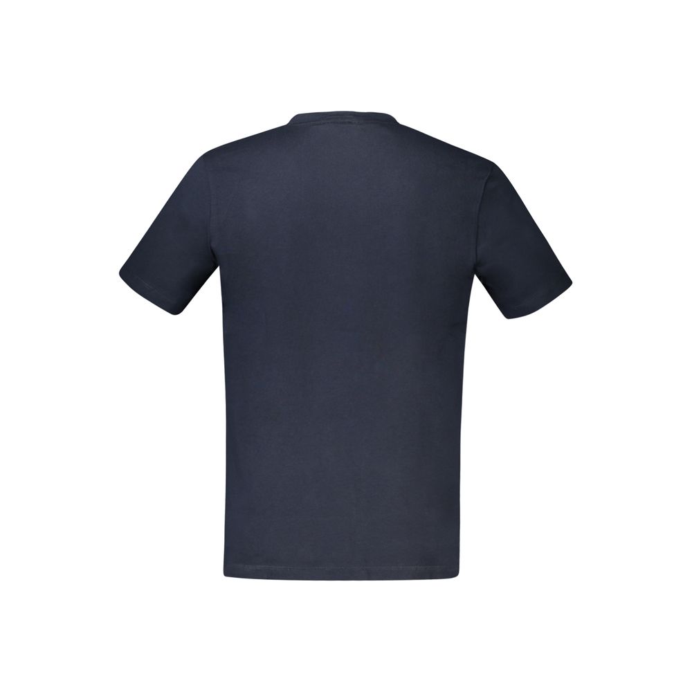 T-Shirt by Hugo Boss for men in cotton blue showcases a chic silhouette, artfully detailed with a chic and for a chic finish.