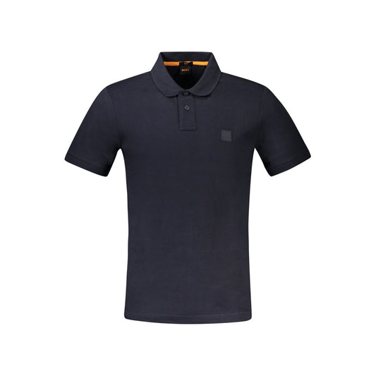 This Polo Shirt by Hugo Boss for men in cotton blue presents a flawless silhouette, showcasing flawless detailing and a refined v-neck neckline for a truly flawless aesthetic.