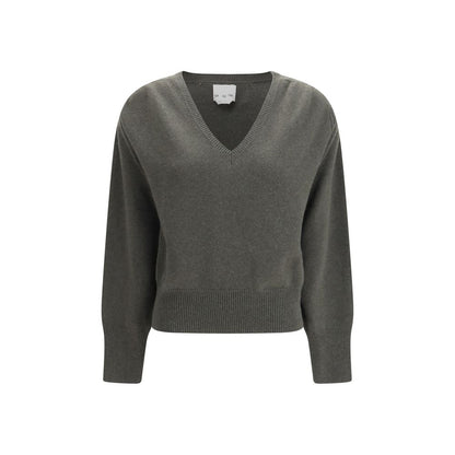 Sweater by SA SU PHI for women in cashmere bicolour showcases a downtown chic silhouette, artfully finished with a downtown chic v-neck neckline and long-sleeve for a sophisticated, high-end look.