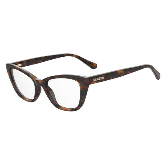 Love Moschino Women's Full-Rim Cat-Eye Cellulose Propionate Eyeglasses Frames - Brown