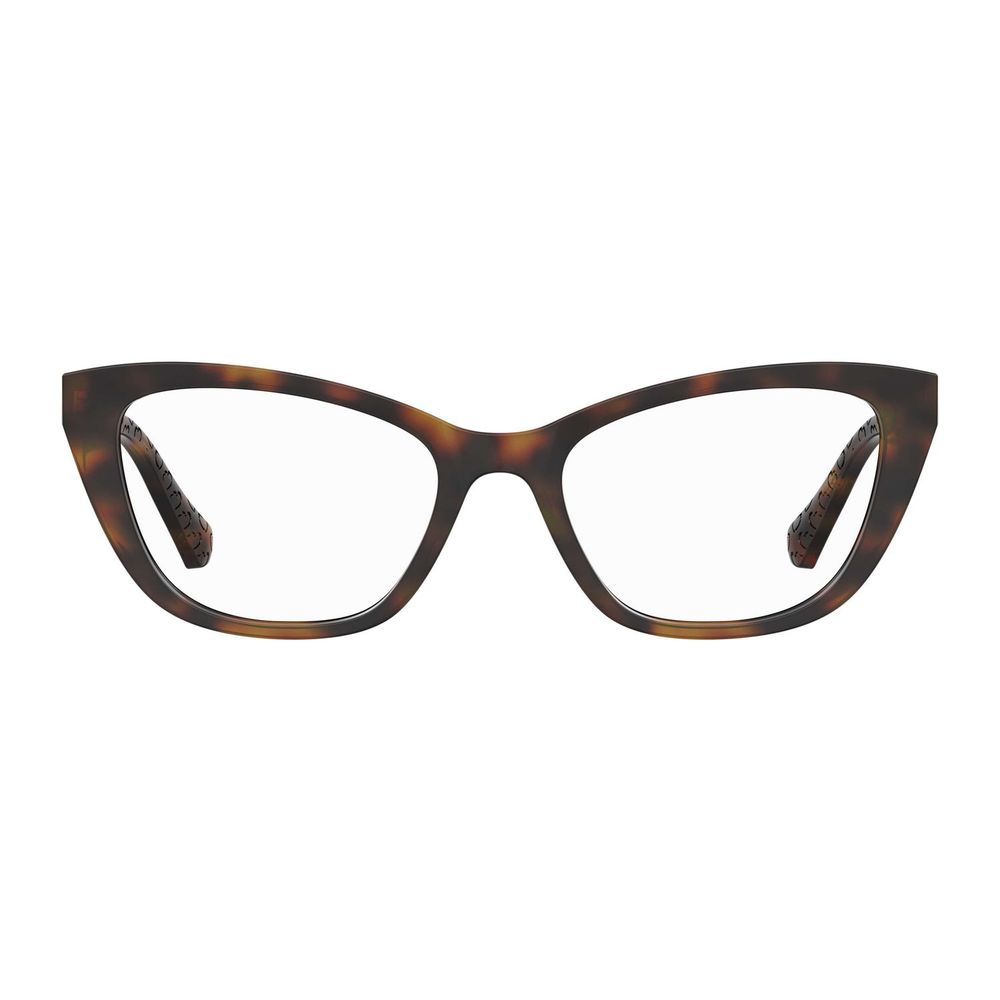 Love Moschino Women's Full-Rim Cat-Eye Cellulose Propionate Eyeglasses Frames - Brown
