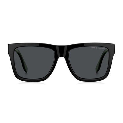 Eyeglasses Frames by Marc Jacobs for men in acetate multicolor showcases a reflective silhouette, artfully incorporating a sophisticated green coloured frame with a distinct full-frame frame design.