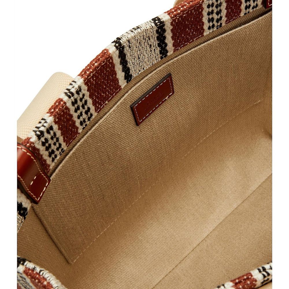 Large Tote Bag by Chloé for women in cotton polyester canvas brown & signature features an jet-set Cotton Polyester Canvas Large Tote Bag design with a secure , ample , and versatile handle for an jet-set finish.