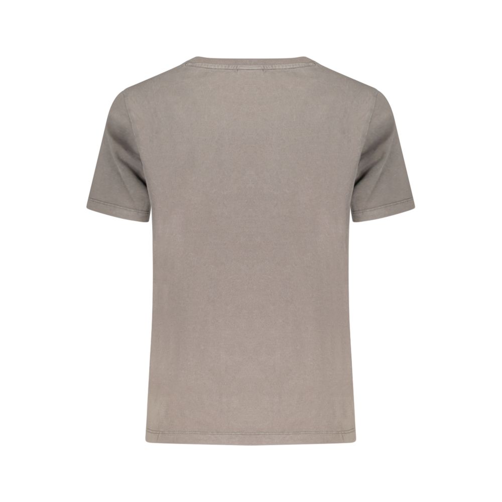 T-Shirt by Desigual for women in cotton canvas gray features a plush silhouette, showcasing a sophisticated and for a truly plush finish.