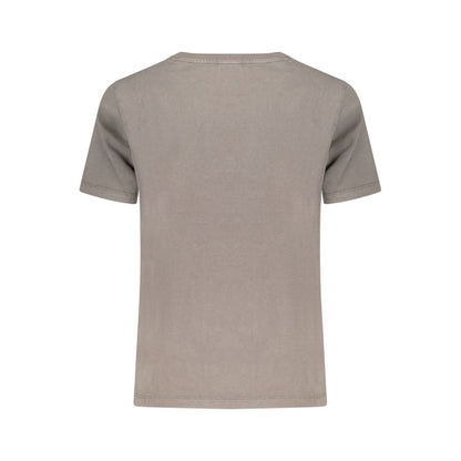 T-Shirt by Desigual for women in cotton canvas gray features a plush silhouette, showcasing a sophisticated and for a truly plush finish.