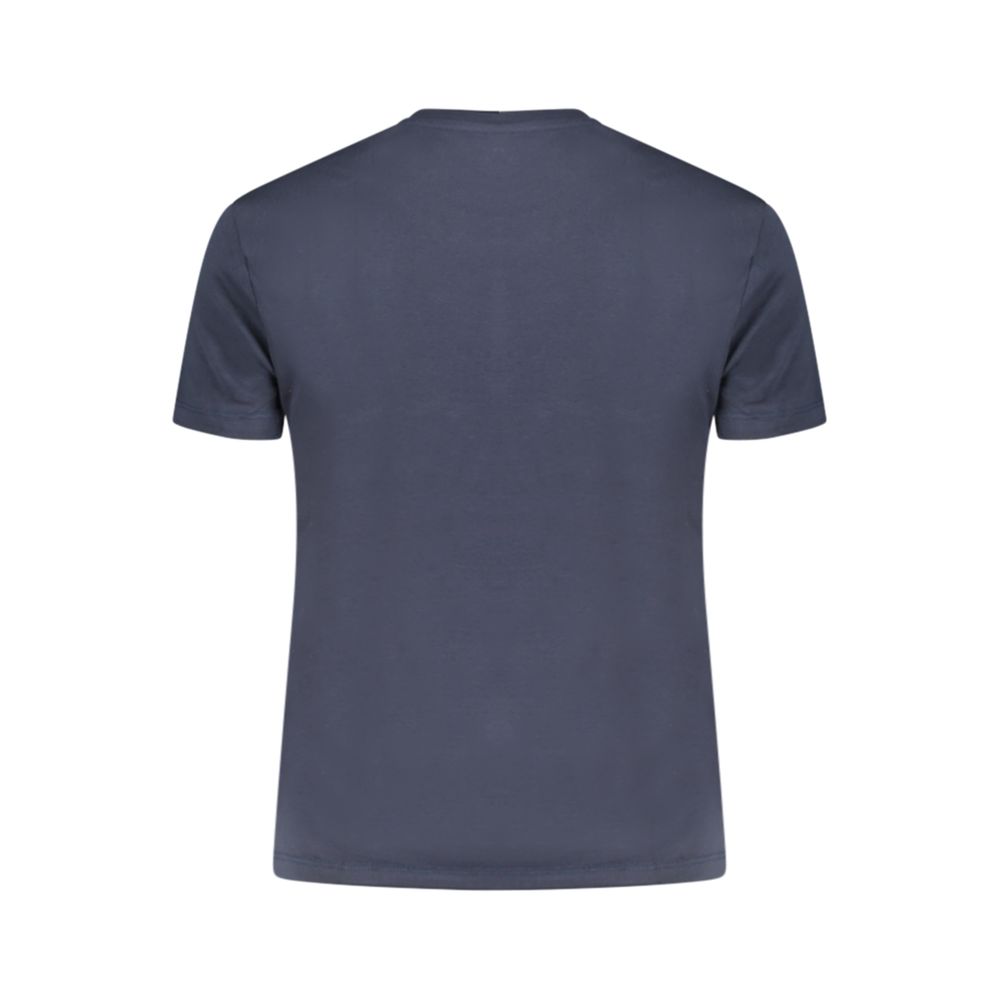 T-Shirt by Desigual for women in stretch cotton blue showcases a fashionable silhouette, elegantly detailed with a fashionable and for a sophisticated, high-fashion look.