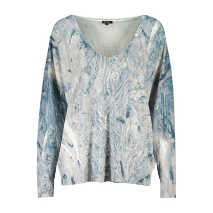 Sweatshirt by Desigual for women in polyamide viscose azzurro features an magnificent silhouette, showcasing a sophisticated and detail for a truly magnificent finish.