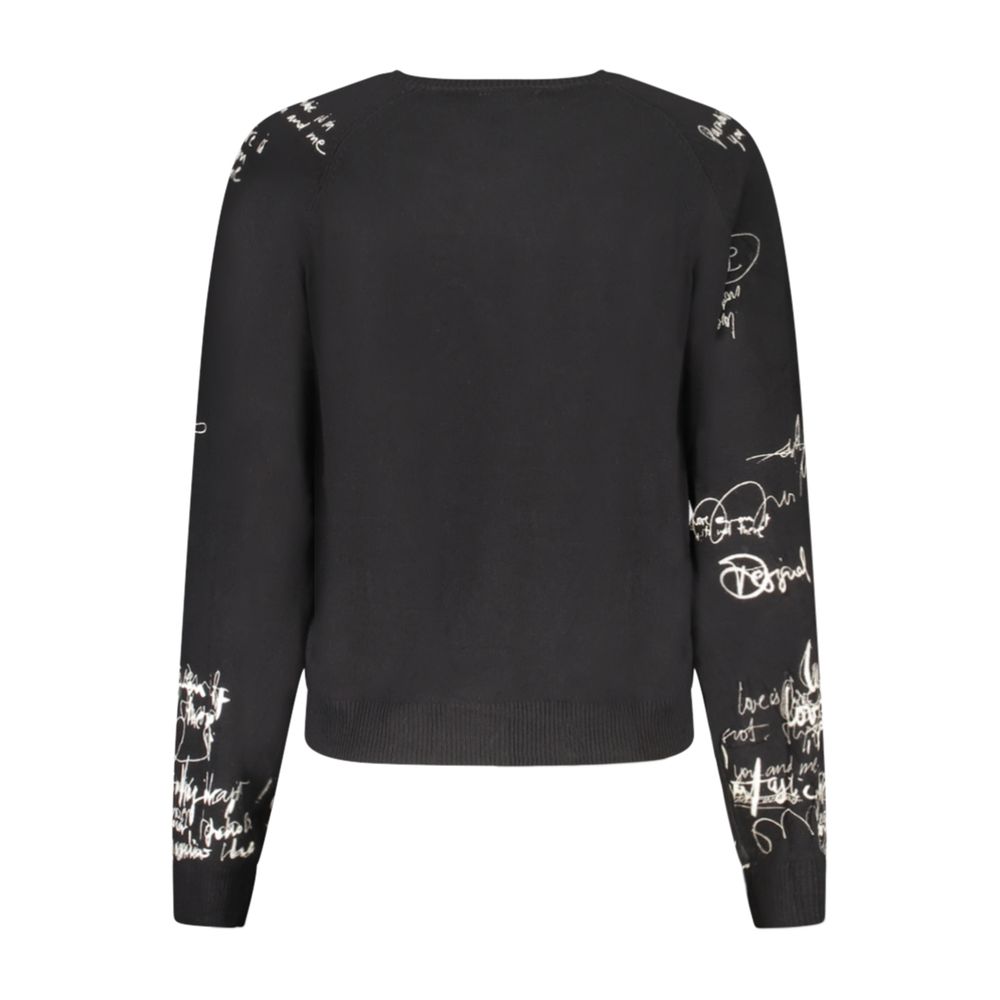Sweatshirt by Desigual for women in polyamide viscose black features an enviable silhouette, showcasing a premium and refined for a truly enviable finish.