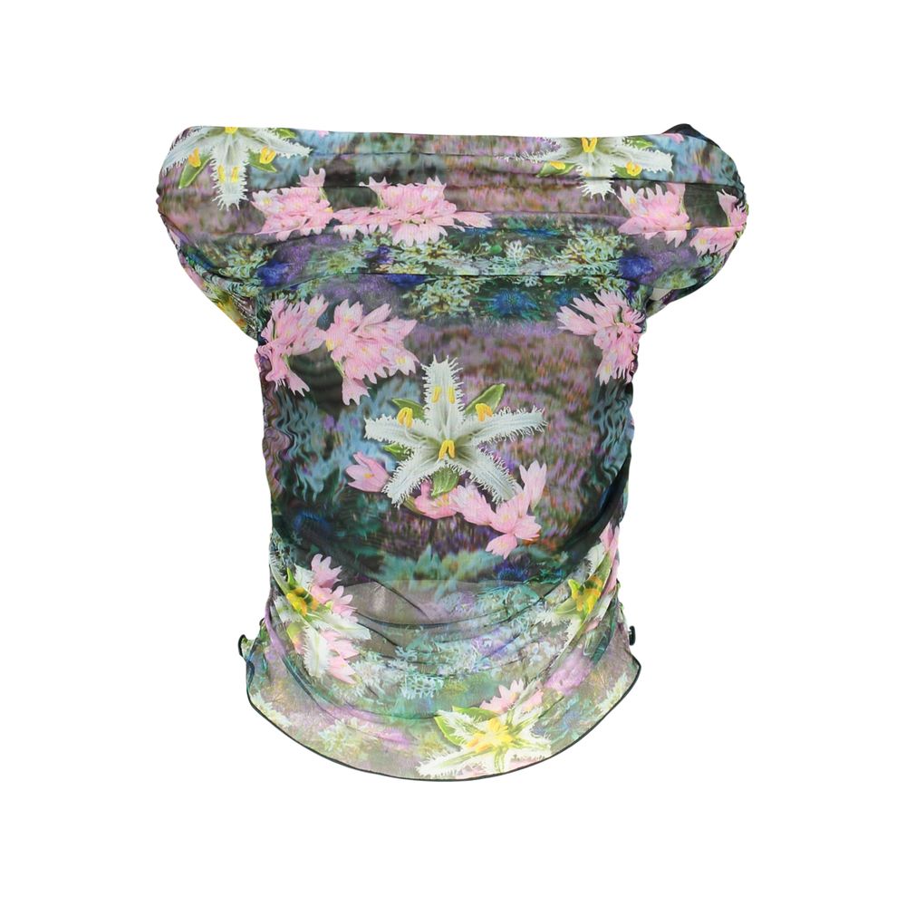 T-Shirt by Desigual for women in stretch cotton green features an on trend silhouette, perfectly showcasing a on trend and for an elevated aesthetic.