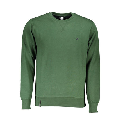 Sweatshirt by U.S. Grand Polo for men in cotton polyester green features an exquisite silhouette, showcasing and crew neckline details for a exquisite look.