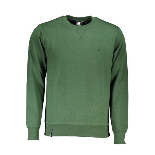 Sweatshirt by U.S. Grand Polo for men in cotton polyester green features an exquisite silhouette, showcasing and crew neckline details for a exquisite look.