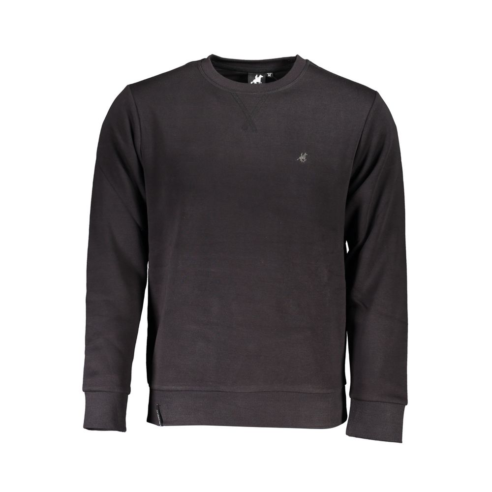 Sweatshirt by U.S. Grand Polo for men in cotton polyester black features an provocated silhouette, detailed with a provocated and a refined for a sophisticated aesthetic.