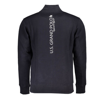 Sweatshirt by U.S. Grand Polo for men in cotton polyester blue features an enviable silhouette, showcasing a premium and refined for a truly enviable finish.
