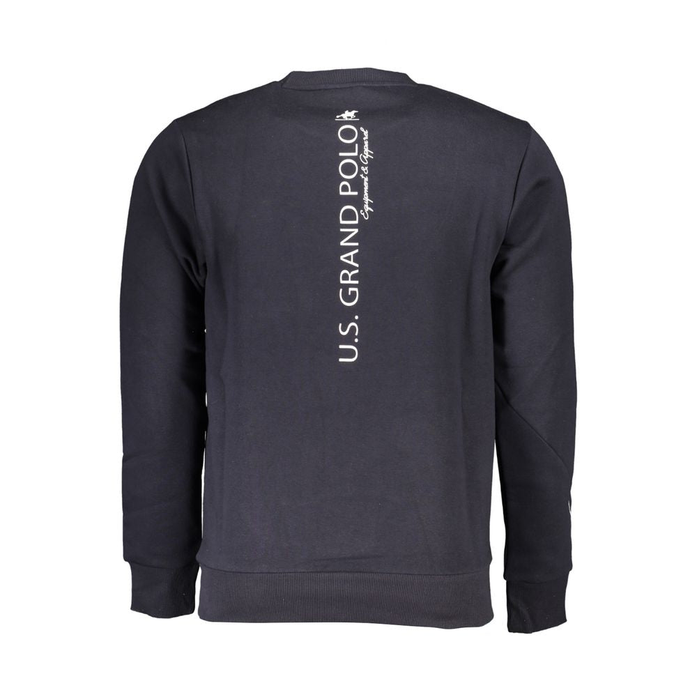 Hooded Sweatshirt by U.S. Grand Polo for men in cotton polyester blue features an enviable silhouette, showcasing a premium and refined for a truly enviable finish.