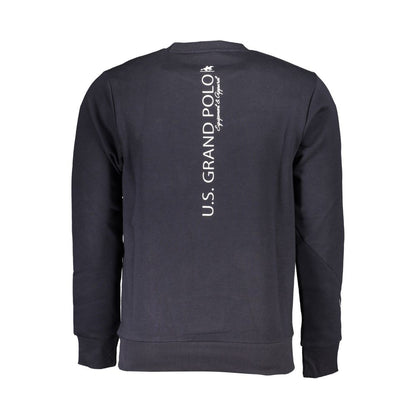 Hooded Sweatshirt by U.S. Grand Polo for men in cotton polyester blue features an enviable silhouette, showcasing a premium and refined for a truly enviable finish.
