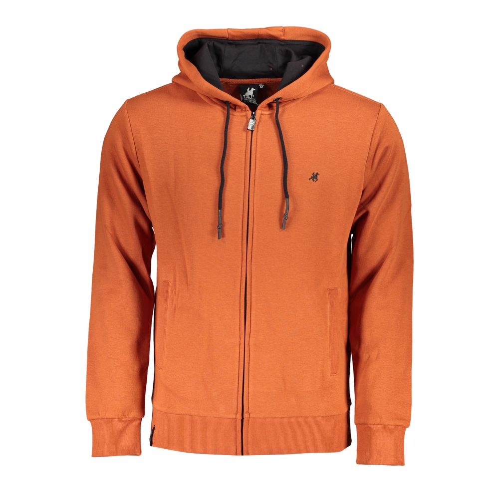 Hooded Sweatshirt by U.S. Grand Polo for men in cotton polyester bronze features an provocated silhouette, detailed with a provocated and a refined hooded neckline for a sophisticated aesthetic.