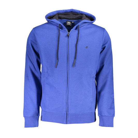 Hooded Sweatshirt by U.S. Grand Polo for men in cotton polyester blue showcases a slouchy chic silhouette, artfully detailed with a slouchy chic hooded neckline and for a slouchy chic finish.