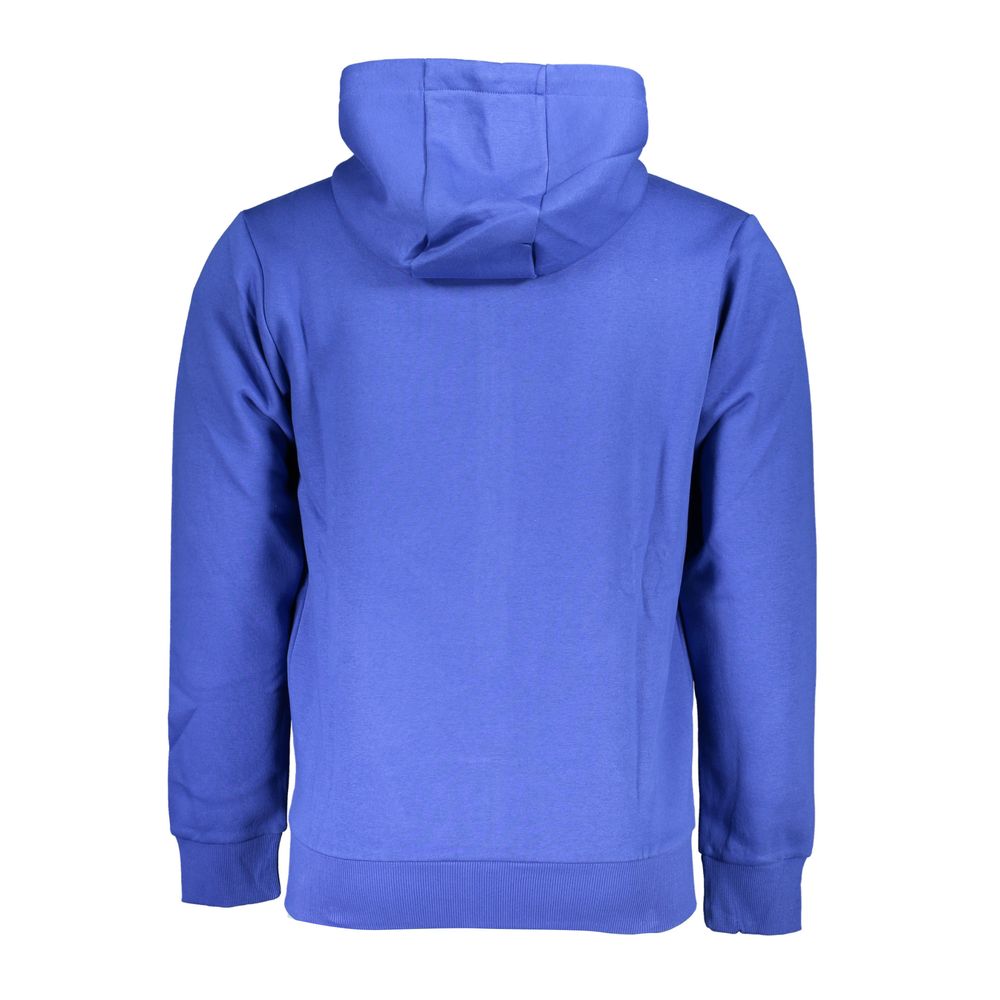 Hooded Sweatshirt by U.S. Grand Polo for men in cotton polyester blue features an exquisite silhouette, showcasing and hooded neckline details for a exquisite look.