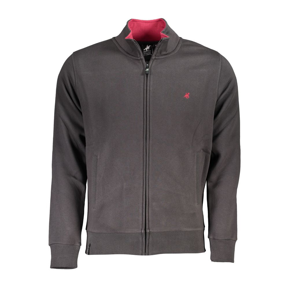 Sweatshirt by U.S. Grand Polo for men in cotton polyester gray showcases a slouchy chic silhouette, artfully detailed with a slouchy chic and for a slouchy chic finish.
