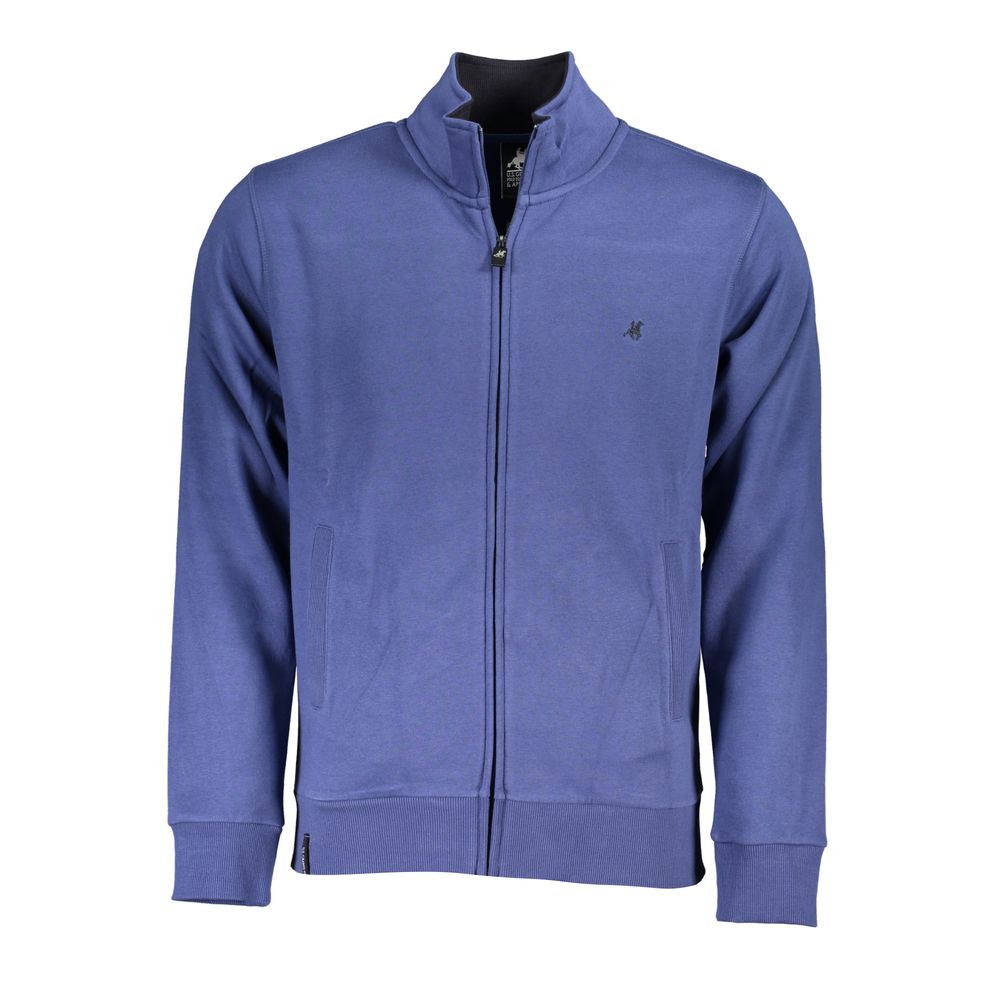 Sweatshirt by U.S. Grand Polo for men in cotton polyester blue showcases a slouchy chic silhouette, artfully detailed with a slouchy chic and for a slouchy chic finish.