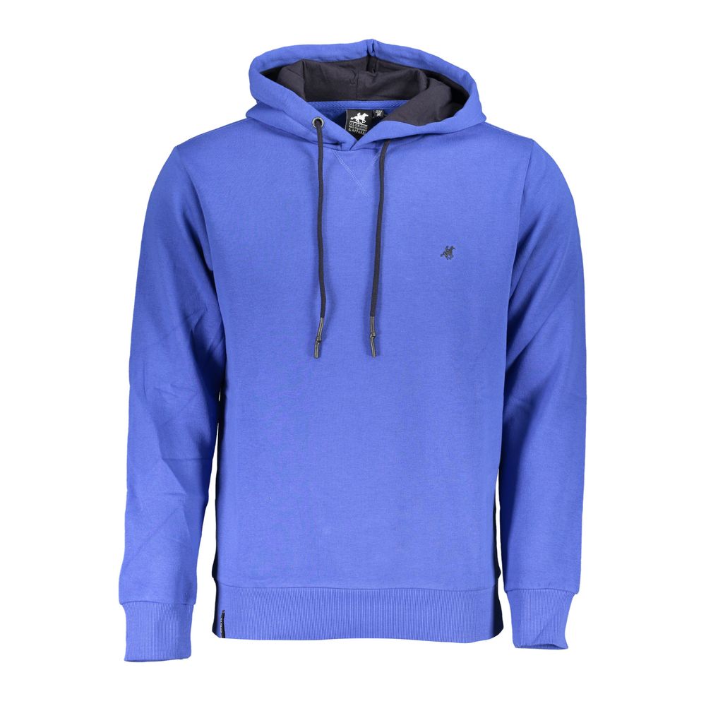 Hooded Sweatshirt by U.S. Grand Polo for men in cotton polyester blue presents a smart casual silhouette, featuring a smart casual hooded neckline and for a sophisticated look.