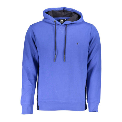 Hooded Sweatshirt by U.S. Grand Polo for men in cotton polyester blue presents a smart casual silhouette, featuring a smart casual hooded neckline and for a sophisticated look.