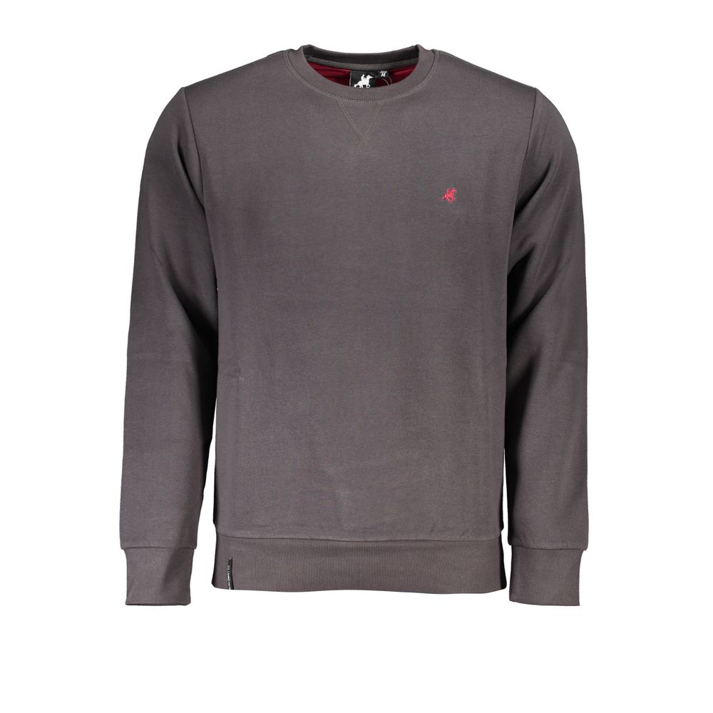 Sweatshirt by U.S. Grand Polo for men in cotton polyester gray features an exquisite silhouette, showcasing and crew neckline details for a exquisite look.