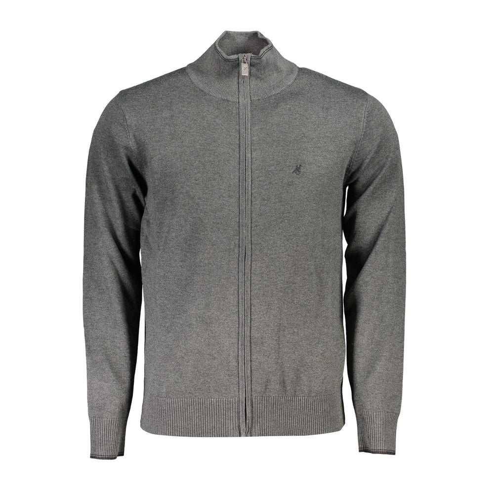 Cardigan by U.S. Grand Polo for men in nylon & viscose gray features a nuanced silhouette with a refined and nuanced detailing for a sophisticated look.