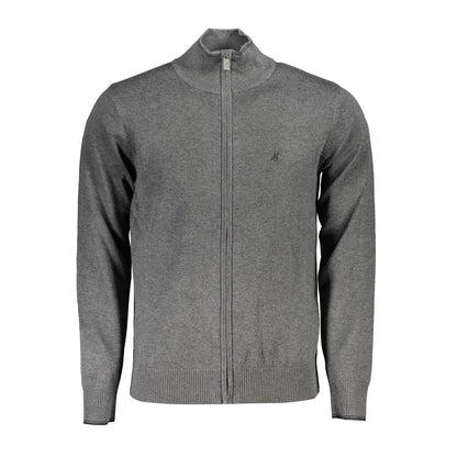 Cardigan by U.S. Grand Polo for men in nylon & viscose gray features a nuanced silhouette with a refined and nuanced detailing for a sophisticated look.