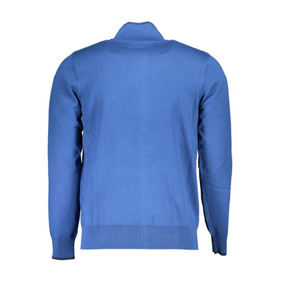 Cardigan by U.S. Grand Polo for men in nylon & viscose black & blue showcases a captivating silhouette, artfully detailed with a captivating and for a truly sophisticated captivating look.