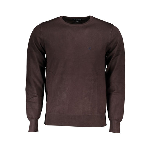 Sweatshirt by U.S. Grand Polo for men in nylon & viscose brown & green features an provocated silhouette, detailed with a provocated and a refined crew neckline for a sophisticated aesthetic.