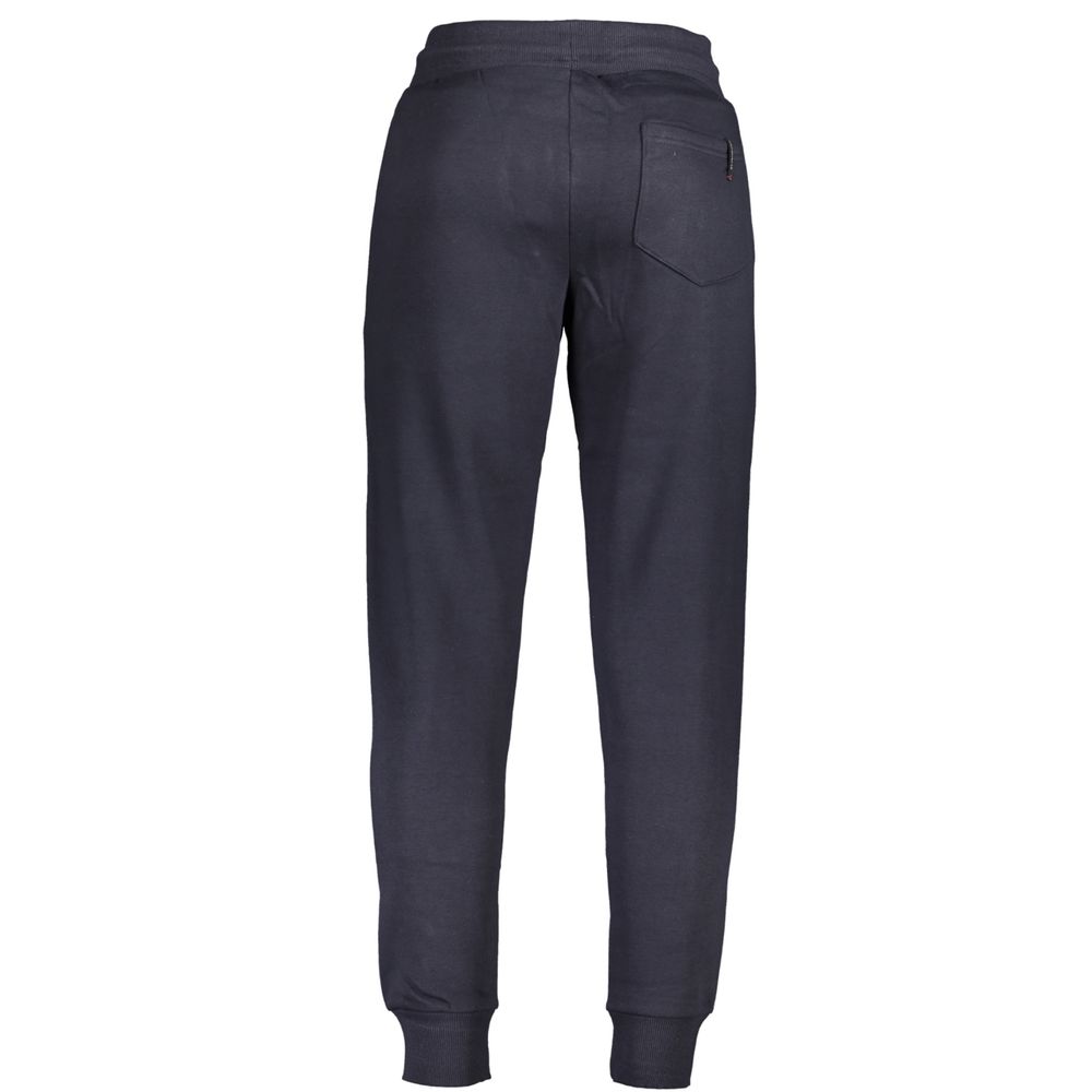Jogger Sweatpants by U.S. Grand Polo for men in cotton polyester blue features an sporty with a and long, showcasing sporty adjustable-waistband.