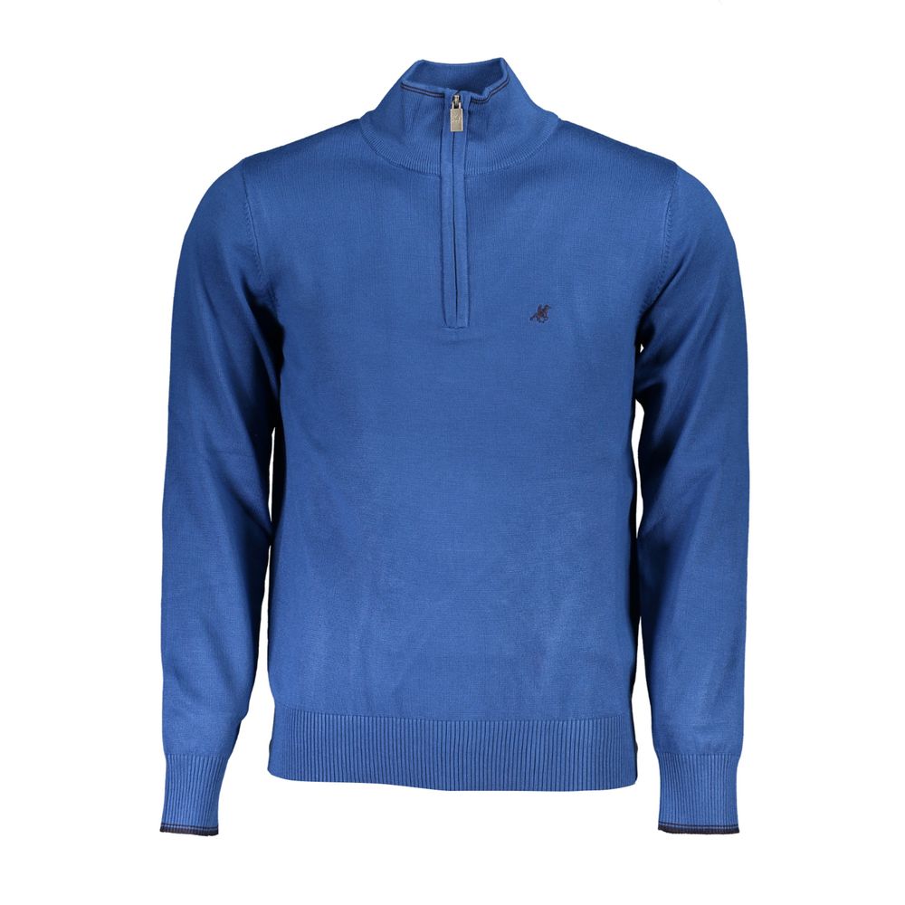 Sweatshirt by U.S. Grand Polo for men in nylon & viscose blue features an magnificent silhouette, showcasing a sophisticated and detail for a truly magnificent finish.