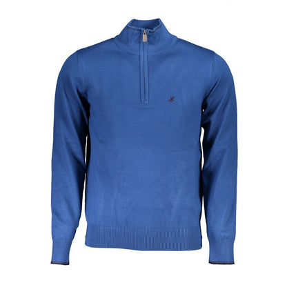 Sweatshirt by U.S. Grand Polo for men in nylon & viscose blue features an magnificent silhouette, showcasing a sophisticated and detail for a truly magnificent finish.