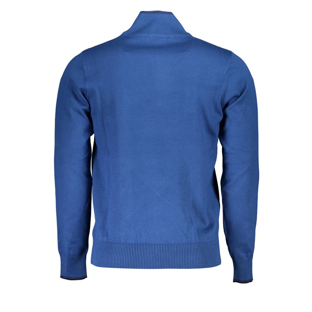 Sweatshirt by U.S. Grand Polo for men in nylon & viscose blue showcases a slouchy chic silhouette, artfully detailed with a slouchy chic and for a slouchy chic finish.