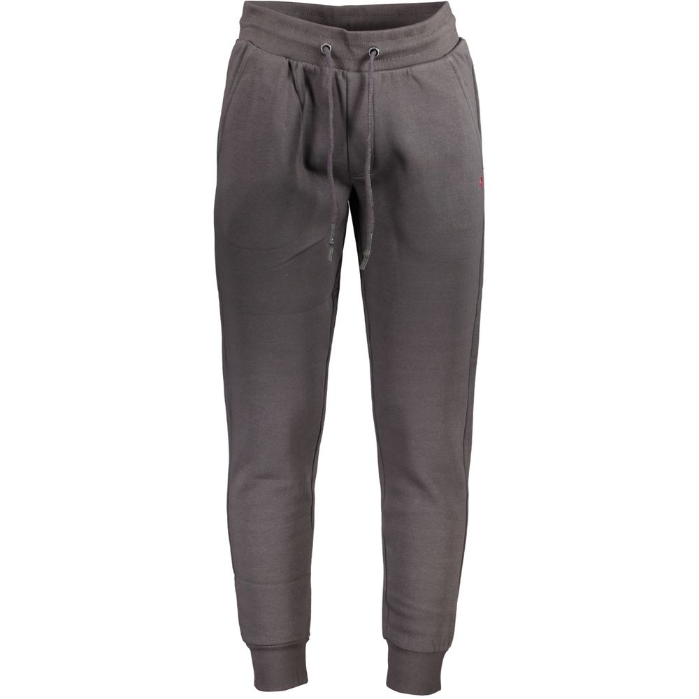 Jogger Sweatpants by U.S. Grand Polo for men in cotton polyester gray features an kinetic and long with a , showcasing high-performance for an kinetic look.