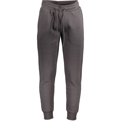 Jogger Sweatpants by U.S. Grand Polo for men in cotton polyester gray features an kinetic and long with a , showcasing high-performance for an kinetic look.