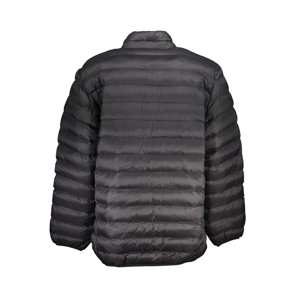 Windbreaker Jacket by U.S. Grand Polo for men in polyester black features an perennial silhouette with a refined and perennial pockets & windproof for a sophisticated weather-resistant look.