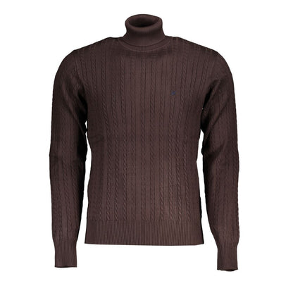 This Sweater by U.S. Grand Polo for men in nylon & viscose brown presents a understated silhouette, featuring a sophisticated turtle neckline and for a understated finish.