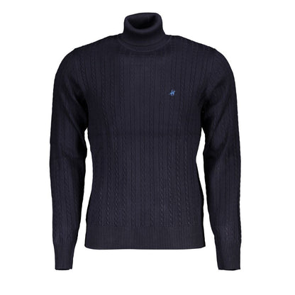Sweater by U.S. Grand Polo for men in nylon & viscose blue showcases a sumptuous silhouette, artfully finished with a sumptuous turtle neckline and for a sophisticated, sumptuous look.