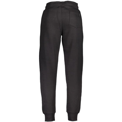 Jogger Sweatpants by U.S. Grand Polo for men in cotton polyester black features an sporty with a and long, showcasing sporty adjustable-waistband.