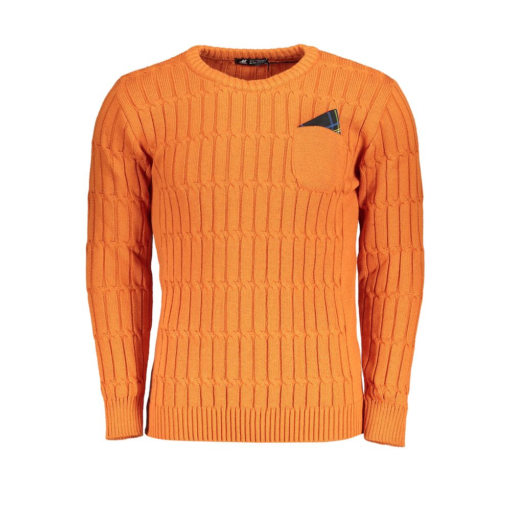 Sweatshirt by U.S. Grand Polo for men in nylon & viscose orange & red features a unrivaled silhouette with a refined crew neckline and unrivaled detailing for a sophisticated look.