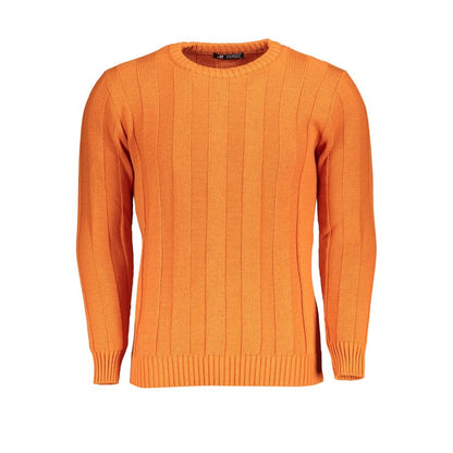 Sweatshirt by U.S. Grand Polo for men in acrylic orange features a unrivaled silhouette with a refined crew neckline and unrivaled detailing for a sophisticated look.